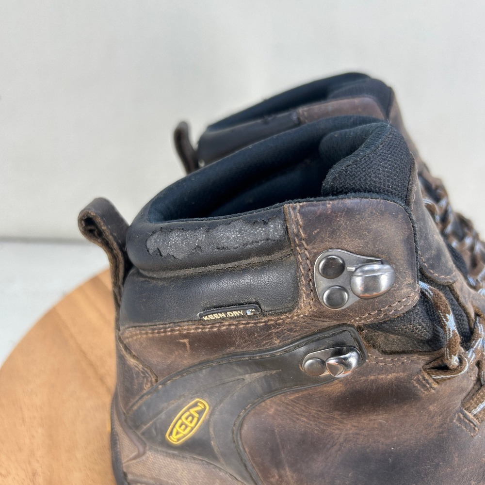 KEEN Targhee II Mid Waterproof Hiking Boots Womens 7 Brown Leather 1007954 - Picture 2 of 9